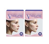 40Pcs Face Lift Tape, Facial Tape Lifts Invisible Waterproof Face Stickers, Anti Wrinkle Patches, Instant Makeup Face Tool, Tightening Skin (2)