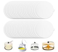 40Pcs Flea Trap Sticky Discs 18CM/7.6IN Flea Lamp Sticky Pads Mosquito Trap Sticky Paper Round Sticky Pads Flea Trap Refill for Pet House Carpet Living Room Bedroom Hallway Garden Home