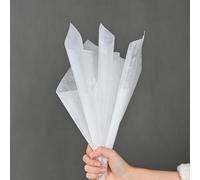 40PCS Flower Packaging Paper Translucent Milk Cotton Lining Paper For Florist Wrapping Bouquet Wedding Soft Colorful Decorative Paper