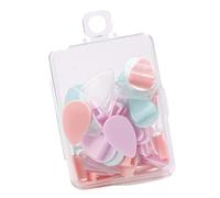 40Pcs Flower Pattern Plastomer Clips Assorted Colors for Sorting Documents and Marking Pages Colorful Stationery