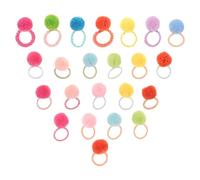 40pcs Fluffy Ball Hair Ties for Little, Small Ponytail Holders