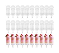 40Pcs Food Pusher Round Shaped Push-Pops Cake Cup with Lid Push Pops Containers Cakepop Plastic Container
