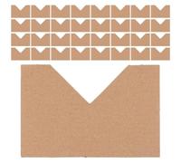 40pcs Frame Corner Protectors for Moving and Shipping Picture Frames | Cardboard Paper Guards, Waterproof Finish, Brown Pack, Gallery Handling, Home Storage, Artists