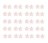 40PCS Girls Hair Clips Five-point Star Hairpins Hair Accessories Cream Color Hair Barrettes Set for Toddler Children