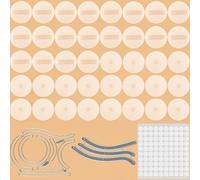 40PCS Gliders for Slider Cards 2PCS Irregular Track Scratch Shape Border Metal Cutting Dies for DIY Scrapbooking Paper Crafting Die Cuts Stencil 100PCS Double Sided Adhesive Circles Rotating Sliding