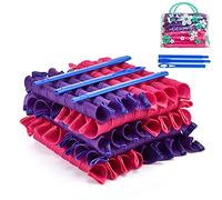 40pcs Hair Curlers for Long Hair Heatless Spiral Curlers Perm Rod Curls DIY Styling Kit 55cm/22inch No Heat Magic Hair Curlers for Long/Short/Wavy/Straight Hair