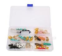 40pcs Hair Dreadlock Jewelry Set, Multiple Style Hair Pendants with Crystal and Turquoise, Easy Install Hair Cuffs for Braids, Party Wedding Daily Wear Accessories