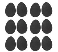 40pcs Half Sole Anti-Slip Stickers Rubber Shoe Pads for Flat Shoes | Trim to Fit Adhesive Backing, Black Finish, Smoother Steps on Slippery Floors for Office and Retail Use