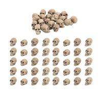 40pcs Halloween Mini Skull Tiny Skull Figures, 0.7 Inch Miniature Skeleton Heads Small Resin Skulls Table Decor for Halloween Photo Props Party Decorations Haunted House Landscape Accessories