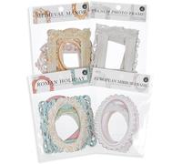 40Pcs Handbook Photo Frame Scrapbooking Paper, Vintage Hollow Embossed Photo Scrapbook Frames, Vintage Scrapbook Paper Lace for DIY Junk Journal Crafts Journaling Scrapbook Supplies