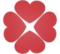 40pcs Heart Shape Blank Cards Paper Cardstock for Writing | Elegant Red Hearts Craft, Smooth Surface, Gift Boxes and Scrapbooks, Bridal Showers, Table Decor