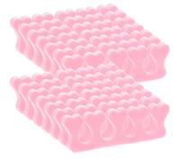 40pcs Heart Shaped Eva Foam Toe Separators for Pedicure