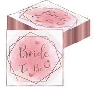 40Pcs Hen Party Napkins & -Personalised Napkins Pink Wedding Napkins 16.5x16.5cm for Bridal Shower Napkins, Hen Party Accessories(Elegant, Durable)