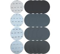 40Pcs Hook and Loop Sanding Disc 150mm Wet/Dry Sanding Pad Assorted 400/600/800/1200 Grit, 6Inch Silicon Carbide Flocking Sandpaper for Car Metal Mirror Jewelry Polishing