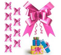 SHATCHI Large 30mm/3cm Ribbon Pull Bows for Party Wall, Gift Wraps, Christmas Trees, Wedding, Birthday Hampers Decoration Florist, Hot Pink, 40pcs