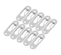 40Pcs Keyhole Hangers Heavy Duty Mental Picture Hanger Hang Tone Fasteners for Picture Frames Silver Metal Wall Indoor