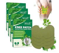 40PCS Knee Pain Relief Patches, WILD+ Natural Herbal Knee Patches Heat Patch for Pain Relief, Wormwood Knee Pain Relief Plaster for Arthritis, Neck/Shoulder/Back/Joint Pain, Muscle Soreness