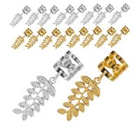 40pcs Leaf Hair Jewelry for Braids Metal Iron Accessories for Women