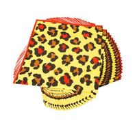40Pcs Leopard Print Napkins Disposable Jungle Animal Leopard Print Lunch Dinner Napkins for Safari Leopard Themed Birthday Baby Shower Tea Gathering Weddings Powder Room 6.5"
