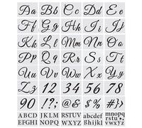 40pcs Letter Stencil Reusable Template for Drawing Painting Letter Stencils