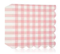 40Pcs Light Pink Scalloped Napkins,33 x 33 cm Disposable Scalloped Cocktail Napkins Valentines Paper Napkin for Party Decorations Wedding Birthday Valentine's Day