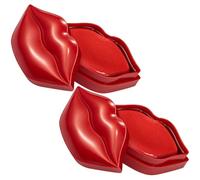 40pcs Lip Sleeping Mask Gel Moisturizing Nourishing Night Care | Non Woven Material, Red Finish, Lips Use, Shiny Soft Conditioning Effect, Mother and Girlfriend Gift Choice