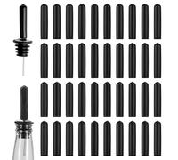 40pcs Liquor Pourer Cap, Reusable Rubber Dust Covers for Spirit Pourers & Oil Pourer Spouts - Universal Bottle Pourers for Liquor, Olive Oil, Vinegar，Spout Dust Covers
