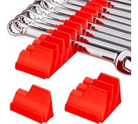 40PCS Magnetic Spanner Organiser,Tool Storage For Tool Drawer Storage,Tool Organiser For Toolboxes,Easy installation No Drilling Required Spanner Holder,Gift For Father,Brother And Boyfriend(Red)