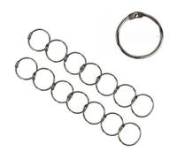 40PCS Metal Binder Rings, 3 Size Loose Leaf Binder Ring for Flashcards, Index Cards, Keychains, Small Colorful Metal Steel Book Rings Clips for School Office Supplies