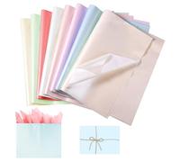 40pcs Metallic Tissue Paper, 19.7x13.8in Glitter Pearlescent Wrapping Paper Sparkle Pastel Shimmer Wrapping Tissue for Gift Bags DIY Crafts Baby Shower Birthday Party Wedding