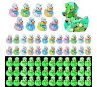 40pcs Mini Cruise Ducks Figure, Little Resin Luminous Miniature Cruise Ducks Doll Funny Small Tiny Resin Figurines Toys Gifts Suitable for Office Desk Home Micro Landscape Garden Decor Decorations