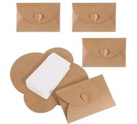 40PCS Mini Envelopes with Blank Cards, Cute Paper Envelopes Gift Card Holders with 20Pcs Cards for Wedding Favors Birthday Party Greeting Card Graduation(4.1x2.8inch)