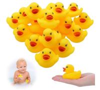 40PCs Mini Rubber Ducks 5cm/1.96" - Floating Bath Duck Toys for Toddlers Boys Girls, Float Rubber Ducks in Bulk Baby Shower Duck Decorations Party Favors