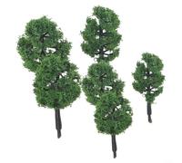 40Pcs Model Trees, DIY Train Street Railway Scenery Landscape Accssory, Miniature Landscape Scenery Architecture Train Railways Trees, For N Gauge Railways