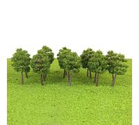 40Pcs Model Trees for Railway Scenery, Deep Green N Gauge Trees & Bushes, DIY Architectural Landscape Terrain Building for Train Sets, Adults, Hobbyists & Collectors