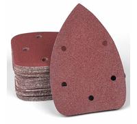 40PCS Mouse Sanding Pads, Mouse Sander Pads P40 Grits,Multi Tool Sanding Pads,5 Holes Triangle Sandpaper for Black and Decker Mouse Sander Pads