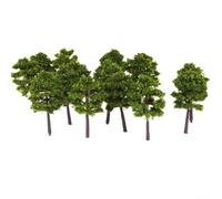 40Pcs N Gauge Model Trees 5cm Green Plastic Scenery
