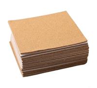 40pcs Natural Cork Square Sheets for DIY Coaster Making Backing Material for Home Bar Heat Resistance and Decorative Table Use