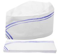 40pcs Paper Chef Hat, Disposable Kitchen Hat for Men and Bakers, Comfortable Cooking Cap Keeps Hair the Way, for Restaurants, Catering and Home Use