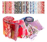 40pcs Patchwork Quilting Fabric Cotton Scraps Bundle for Sewing
