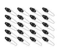 40pcs Picture Frame Easel Back Stand, Black Iron Support Bracket | Adjustable Angles, Compact ABS Structure, Quick Setup without Tools, Stable Positioning for Nightstands and Photo Exhibitions