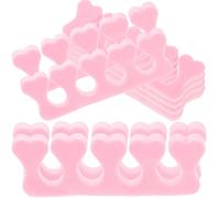 40pcs Pink EVA Foam Heart Toe Separators for Manicure Pedicure | Bulk Value Pack, Protects New Polish, Smudge Prevention, Home Use, Salon Use, DIY and Technician