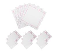 40pcs Pink Paper Napkins with Bow and Lace Design, Square Scalloped | Thick Embossed Sheets, Moisture Resistant, Soft Smooth Feel, Fits Holders, for Dinner Occasions and Tea Parties