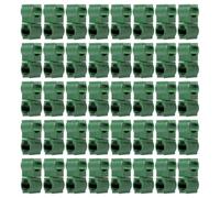 40pcs Plant Trellis Connector Clips for 11mm Tubes, Green Plastic