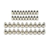 40pcs Plasma Electrode Tip and Nozzle Set .5mm, Oxygen- Copper with Hafnium, CuCrZr Guard, Compatible with Torch for Air Plasma Cutting on CUT-70/80/10(.5mm)