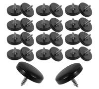 40pcs Plastic Accordion Button Covers for Treble Side Buttons | Black round Flat Key Caps, Smooth Matte Finish, DIY Repair and Rehearsal Use, for Students and Technicians