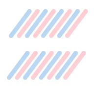 40pcs Plastic Tongue Depressor 5.75 Inch Blue Pink for Oral