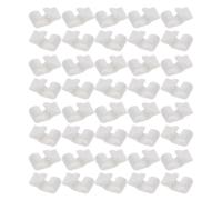 40pcs Plastic Wire Cage Clips for Rabbit and Pigeon Cages White