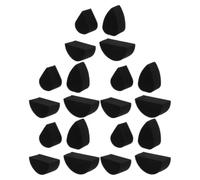40pcs Polyurethane Face Painting Sponges Set for Adults | Teardrop and Semicircular Shapes, Black Finish, Complete Coverage, Compact, Easy to Wash, Gentle on Skin