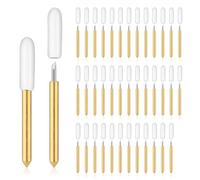 40pcs Premium Fine Point Blades, Cemented Carbide Replacement Cutting Blades Fine Point Blades for Cardstock Artificial Adhesive Foil Paper Compatible with Cricut